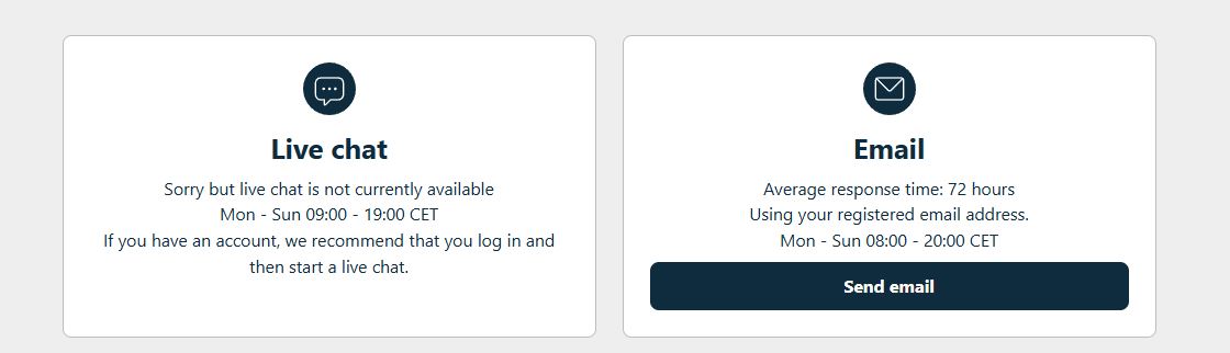Lépj kapcsolatba a Boabet ügyfélszolgálattal élő chaten vagy e-mailen